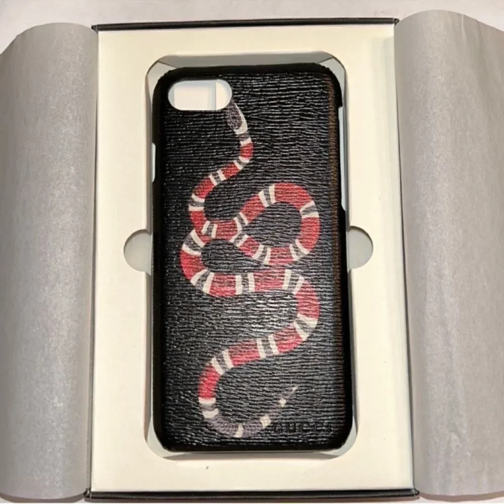 Authentic Gucci Snake iPhone 7/8 Red & Black Phone Case